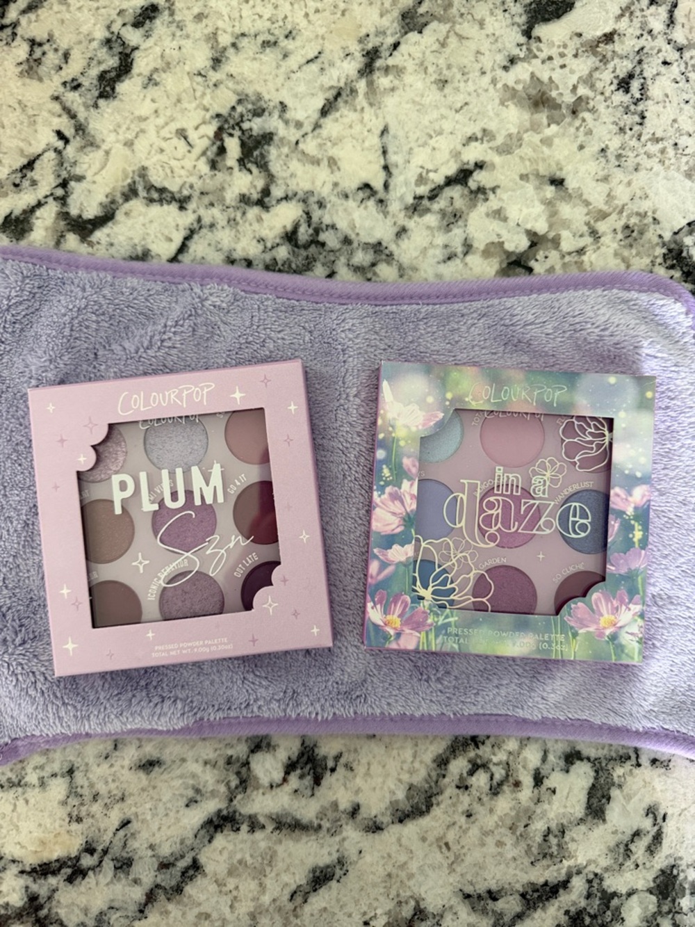 ColourPop Plum Szn & In A Daze Purple Eyeshadow Palettes BNIB Cruelty Free